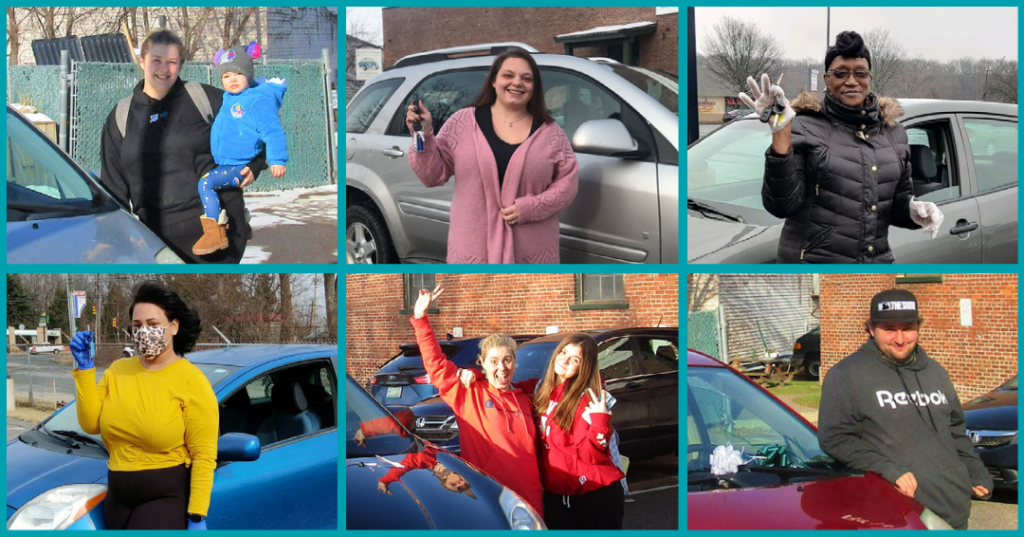 collage of car recipient photos